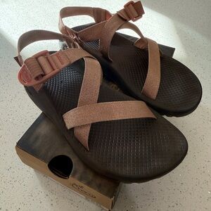 Chaco Rose Gold and Brown Women's Sandals